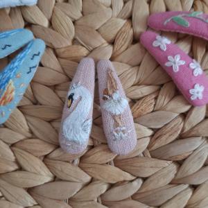 Заколки с вышивкой - фото 2